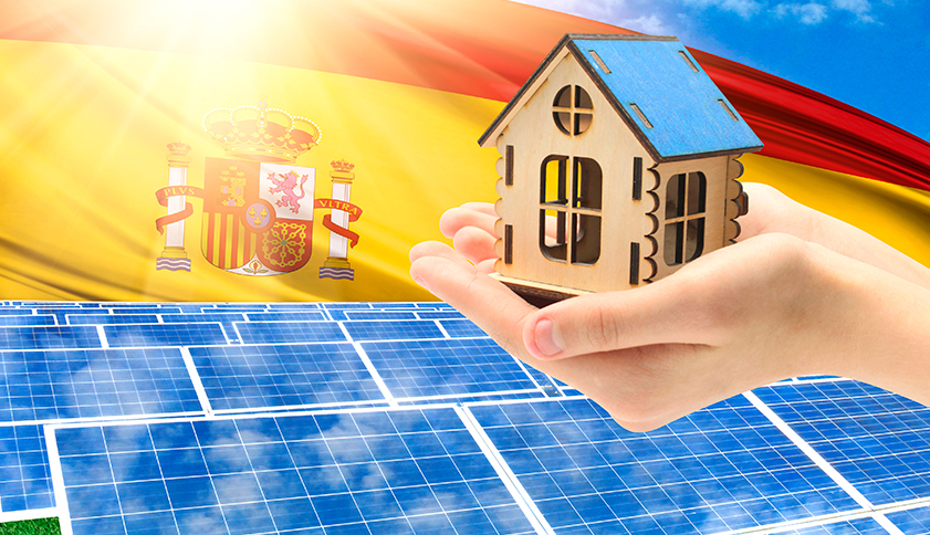 Las placas solares generan energia para las viviendas